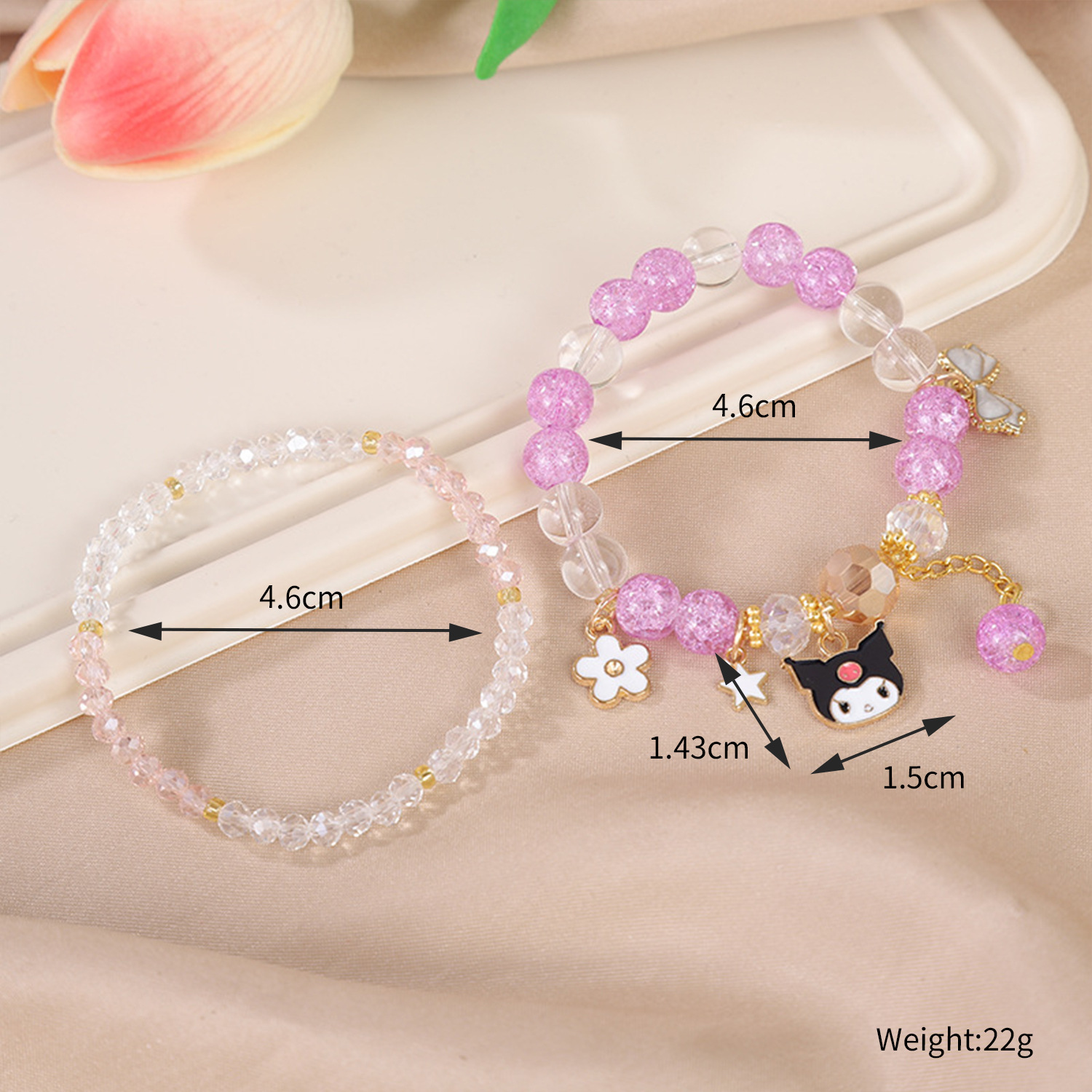 Picture of Children's Bracelet Bracelet Bracelet Beaded Crystal Women's Cute Students Girls' Bracelet Children's Gift