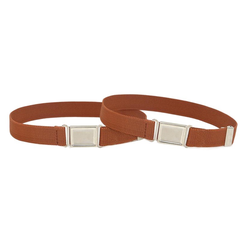 Cross-border Source children's belt boys and girls decorative magnet buckle elastic elastic belt multi-color optional
