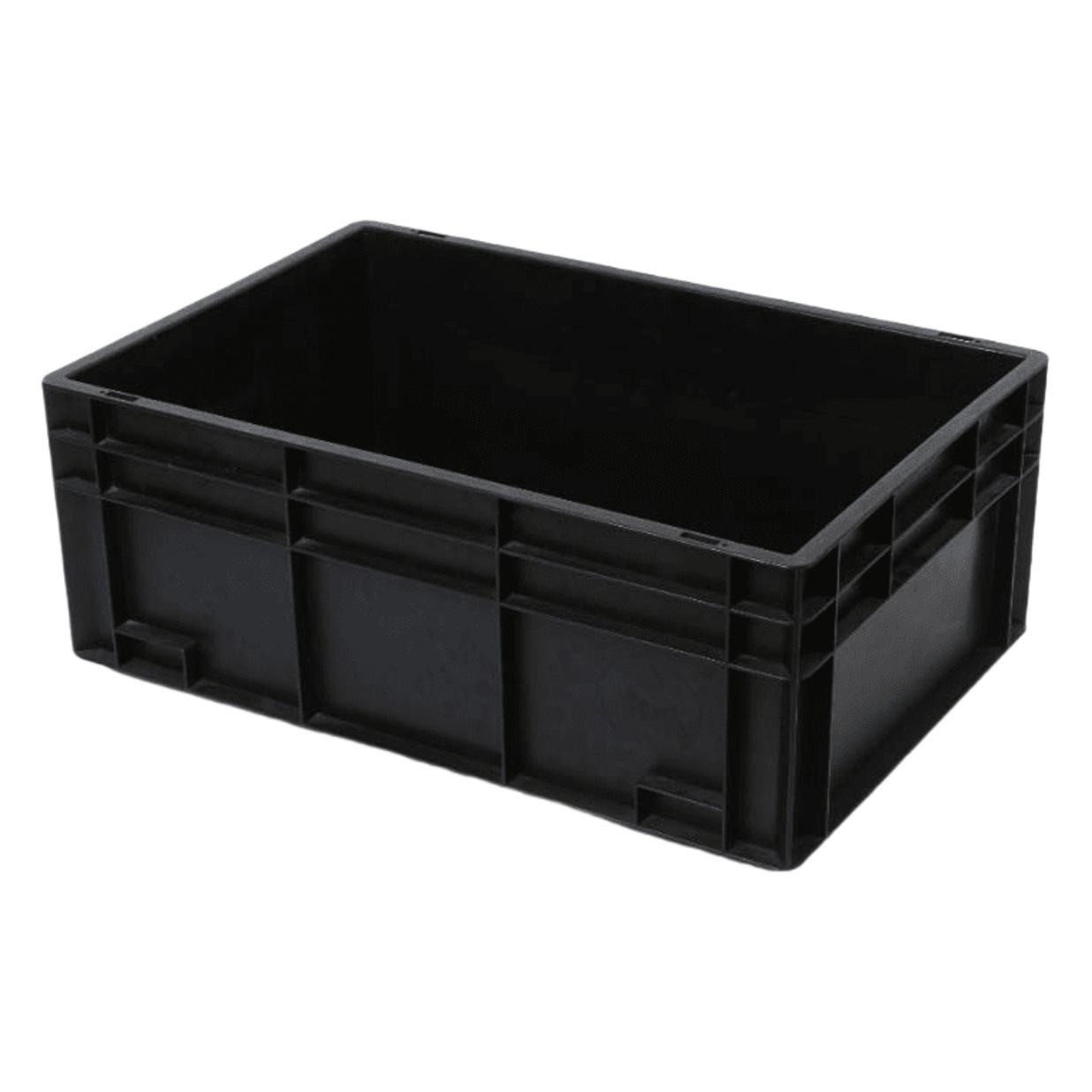 Plastic Anti-static Box Electronic Components Box with Lid Black Turnover Box Rectangular Anti-static Plastic Logistics Box