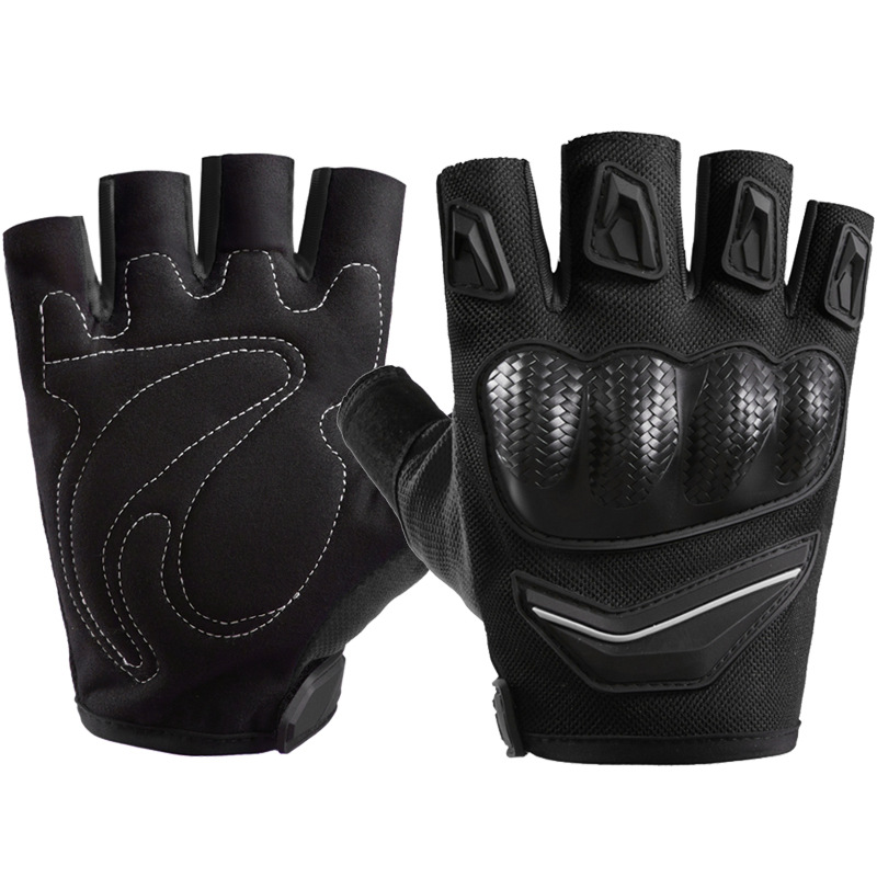 Sports Outdoor Half-Finger Gloves Outdoor Tactical Hard Shell Riding Motocross Fitness Sport for Men and Women