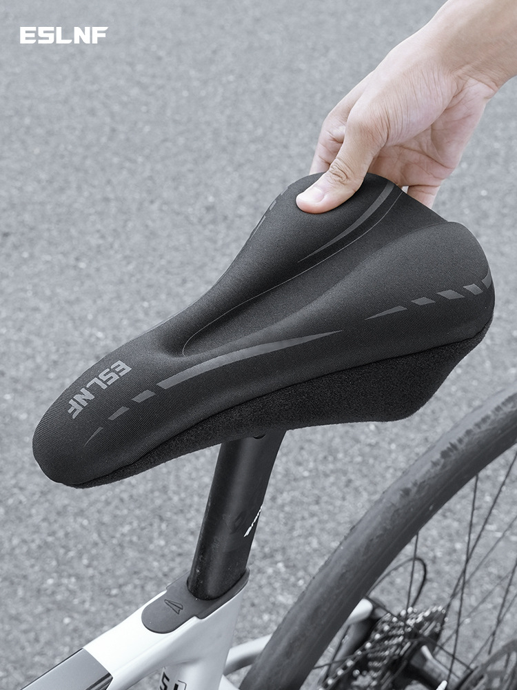 ESLNF Bicycle Cushion Cover Thickened Silicone Shock Absorbing Soft Cushion Cover Mountain Highway Cushion Cover Soft Fat Cushion Cover