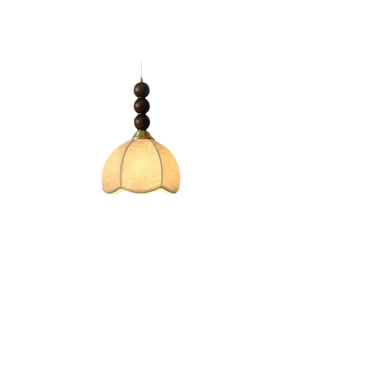 Picture of Bedroom Bedside Chandelier Middle Ancient French Retro American Nanyang Style Restaurant Bar Fabric Small Chandelier Chandelier
