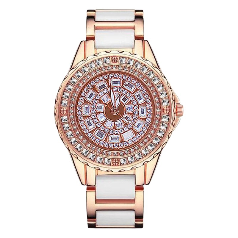 Bs New Hot Selling Watch Manufacturer Direct Sales Export Chain Watch Custom Full Diamond Brand Women's Watch Fa1490