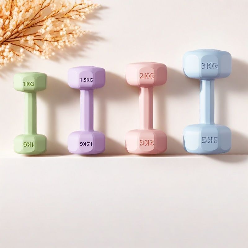 Dumbbell Women's Fitness Home Fitness Equipment Kidsren's Yoga Arm Muscle Training Rubberized Men's Small Dumbbell Sports Women