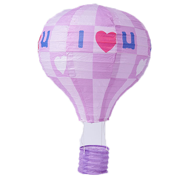 Picture of Hot Air Balloon Paper Lantern Decoration Shopping Mall Store Celebration Kindergarten Corridor Hanging Decoration Birthday Party Celebration Venue Layout