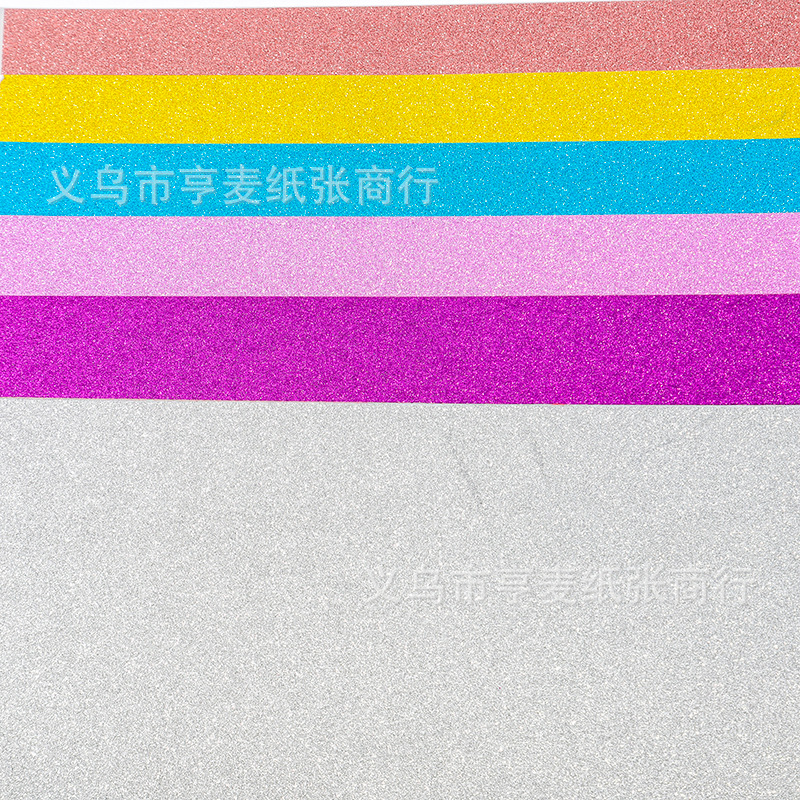 Picture of Wholesale 250g White Card Glitter Paper Sprinkled with Onion Powder Paper Glitter Paper Glitter Paper Wrapping Paper