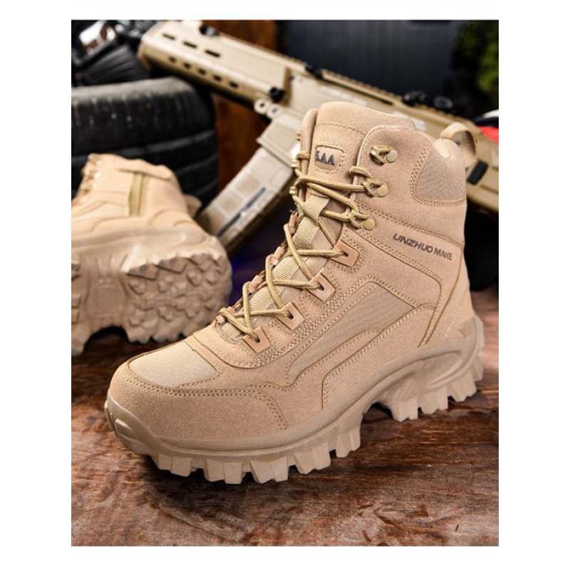 Military boots men's foreign trade hiking camping outdoor shoes 2023 autumn and winter training boots men's boots Military boots