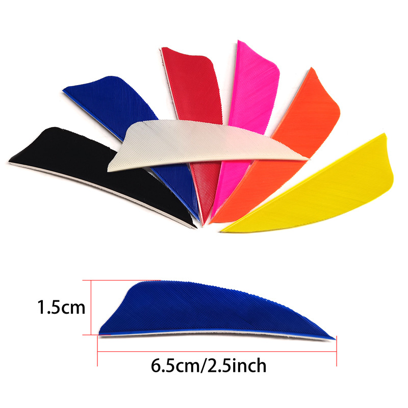 Bow and Arrow beauty hunting compound traditional arrow feather turkey feather 2.5 inch 3 inch shield Turkey real feather