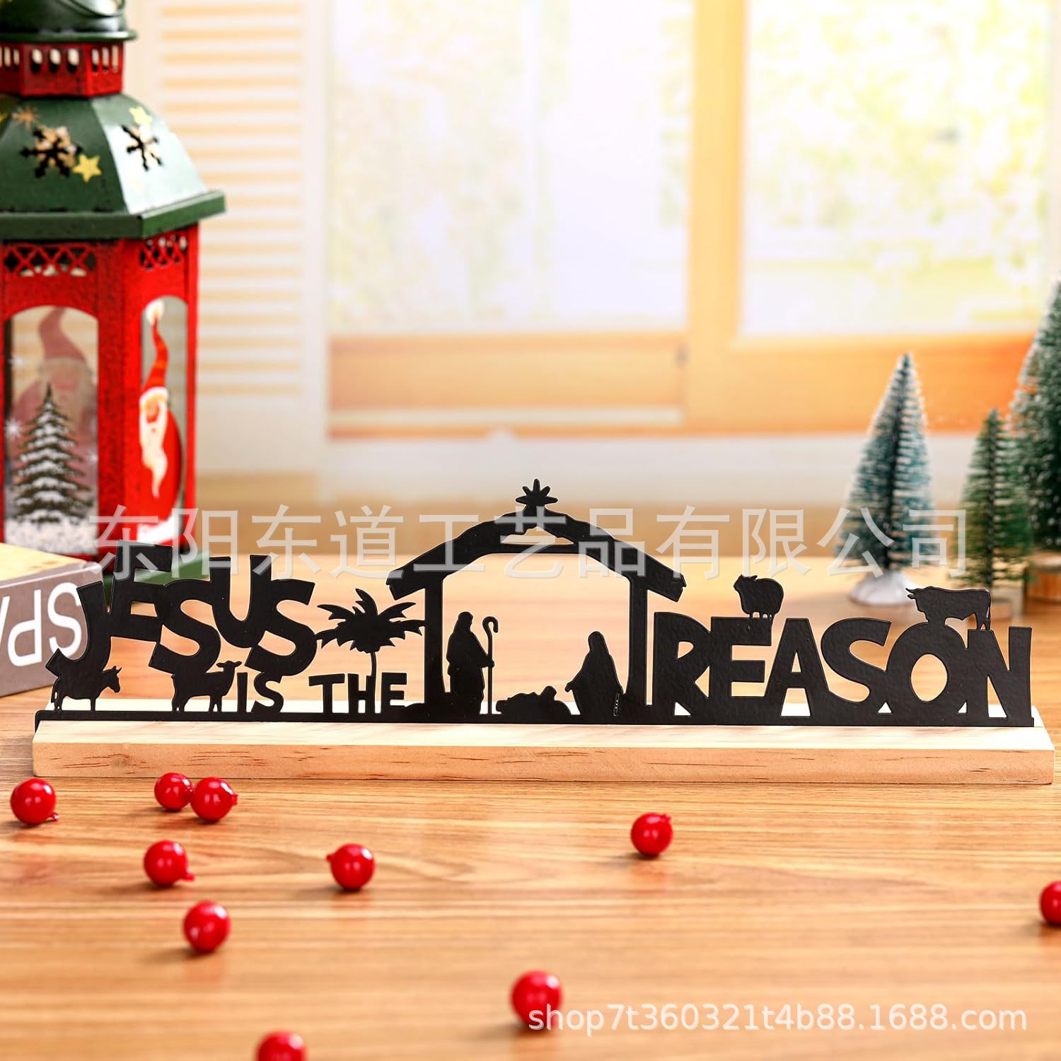 Christmas Scene Decoration Black Baptism Ornaments Birth Day Hanging Decorations Silhouette Nativity suit Christmas Party