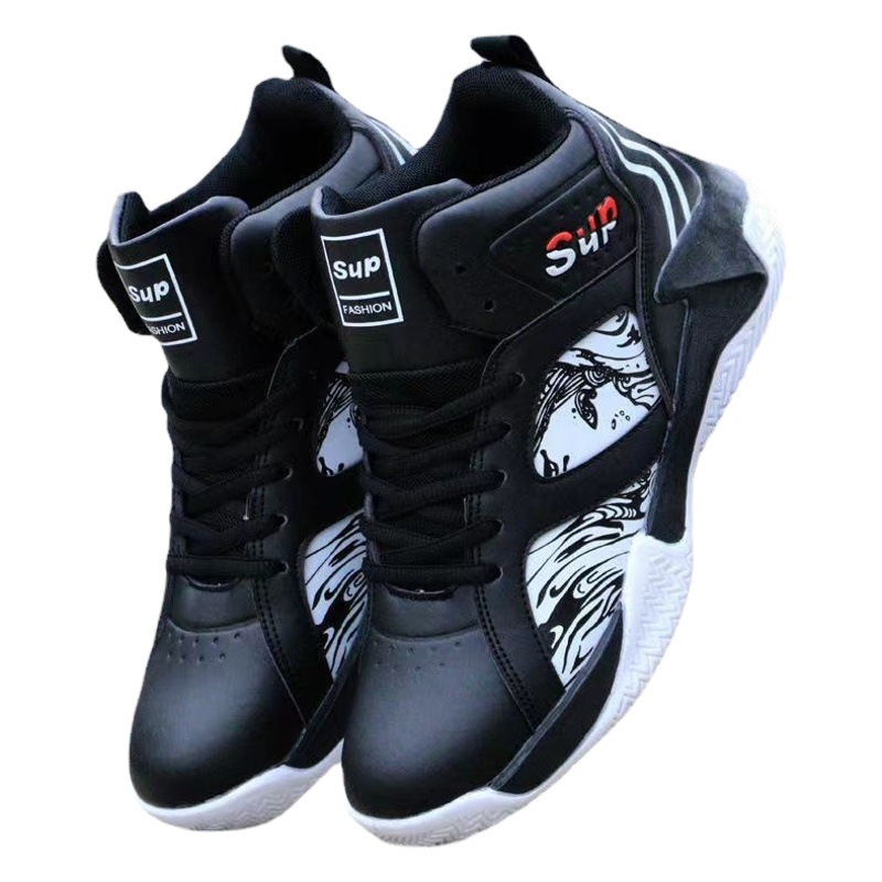Men's increased sneaker 2025 students national tide cool street basketball shoes with non-slip thick bottom shoes men's wholesale