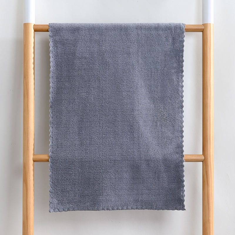 Picture of Coral Fleece Towel Plain Wash Face Towel Soft Absorbent Gift Household Not Easy to Send