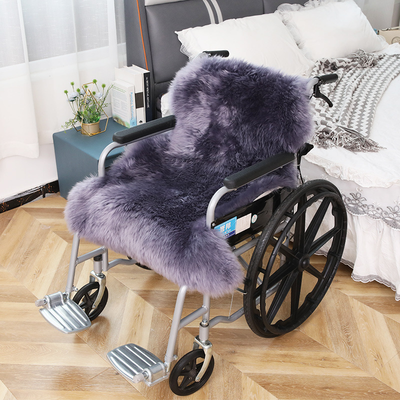 Picture of Wool Wheelchair Cushion Fur Integrated Sofa Cushion Living Room Bedroom Floor Mat Thickeneded Plus Logo Chair Cushion Wholesale