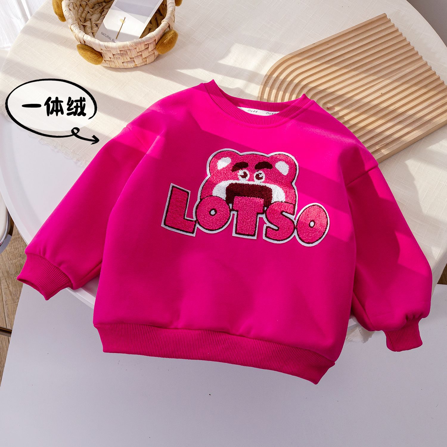 Picture of Girls' New Year Chinese style one-year-old dress winter New Western style lace embroidery dress Baby New Year greeting clothes fashion
