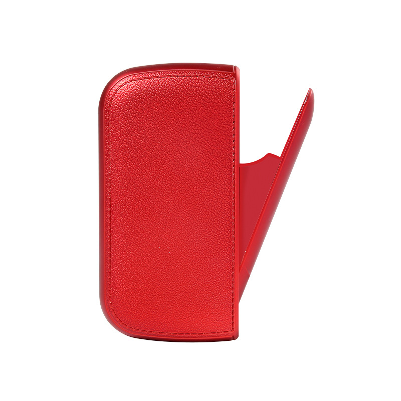 New HD608 leather-grain cigarette case multifunctional 20-pack rechargeable lighter cigarette case coarse smoke fine smoke dual-purpose cross-border