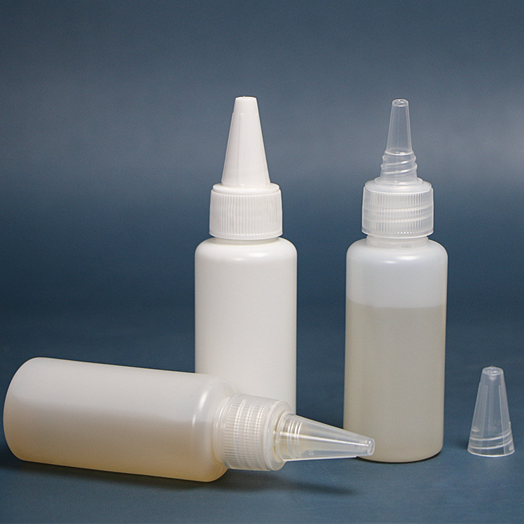 10Ml20ml30ml ml plastic pointed nose bottle translucent pigment emulsion extrusion split bottle packaging bottle