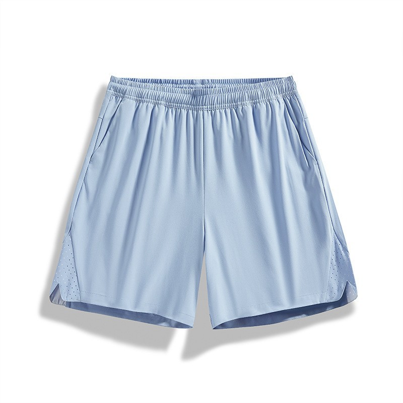 Ice Silk Casual Pants Men's Summer Thin Elastic Quick-Drying Shorts Men's Shorts Large Size Loose Sports Pants