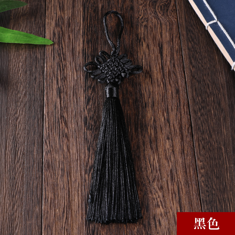 Picture of Chinese knot trumpet pendant exquisite tassel ear 6 plate Fang Sheng knot antique Han clothing decoration gift Accessories Wholesale