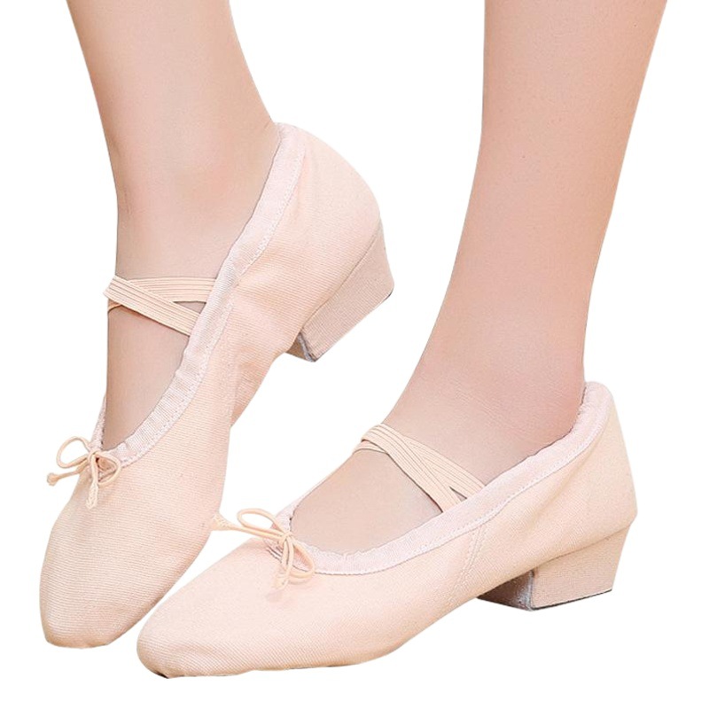 Picture of Dance Shoelaces with Soft Sole Canvas Teacher Shoes Belly Dance Shoes Body Etiquette Training Shoes Adult Ballet Shoes Cross Border