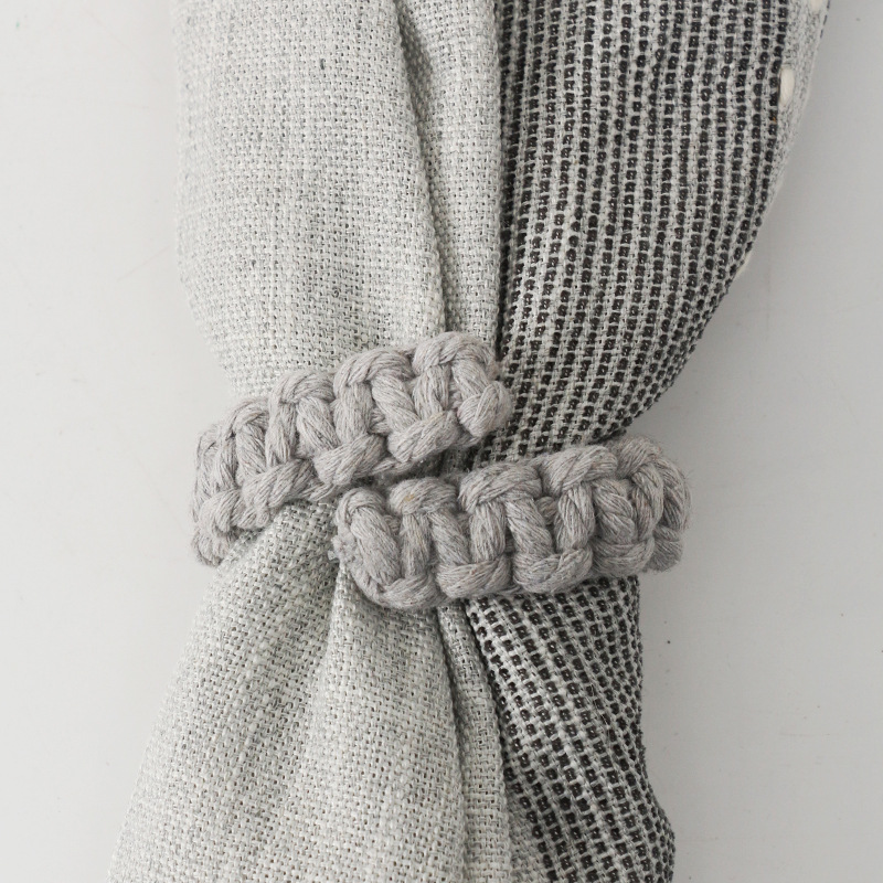 Picture of Cotton and Linen Curtain Tie Rope, Hand-Woven Cross-Border Supply of Straps, Simple and Versatile Back Tie Decorative Rope