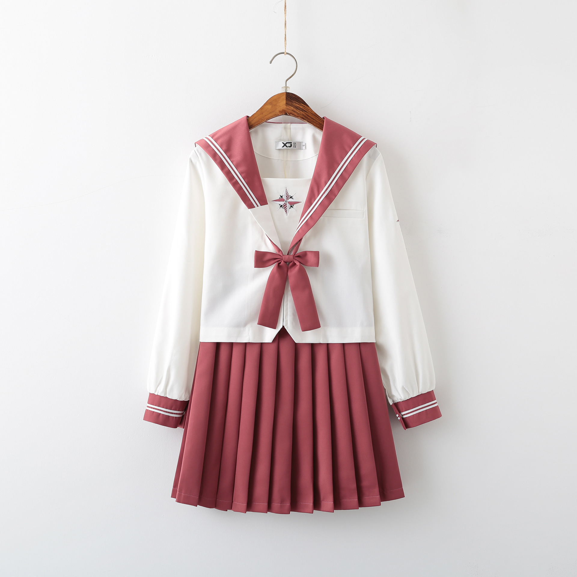 Picture of Xiaojin original Yu Ling uniform skirt Japanese sweet girl summer long sleeve genuine goods jk uniform suit