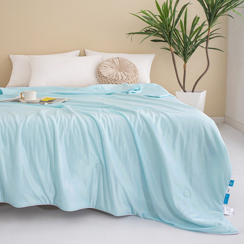Picture of Summer quilt class a maternal and infant grade cool silk summer cool quilt watermelon quilt solid color air conditioning quilt washable summer ice silk thin quilt