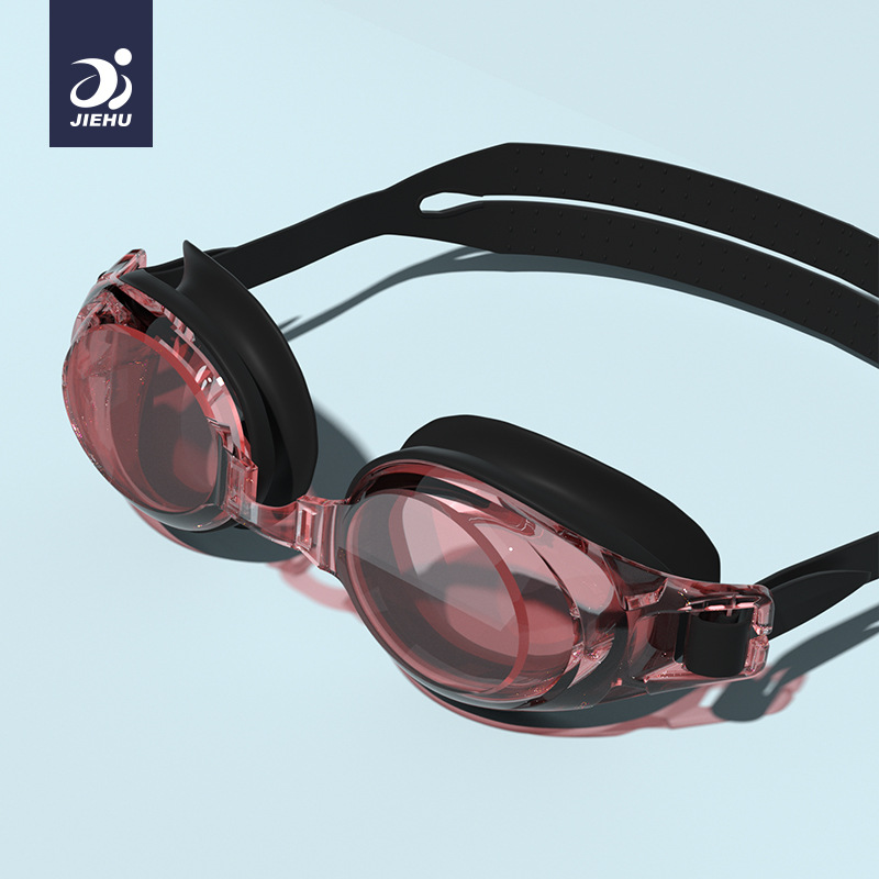 Picture of Swimming goggles HD waterproof anti-fog flat light myopia swimming glasses men and women adult eye protection swimming goggles factory wholesale