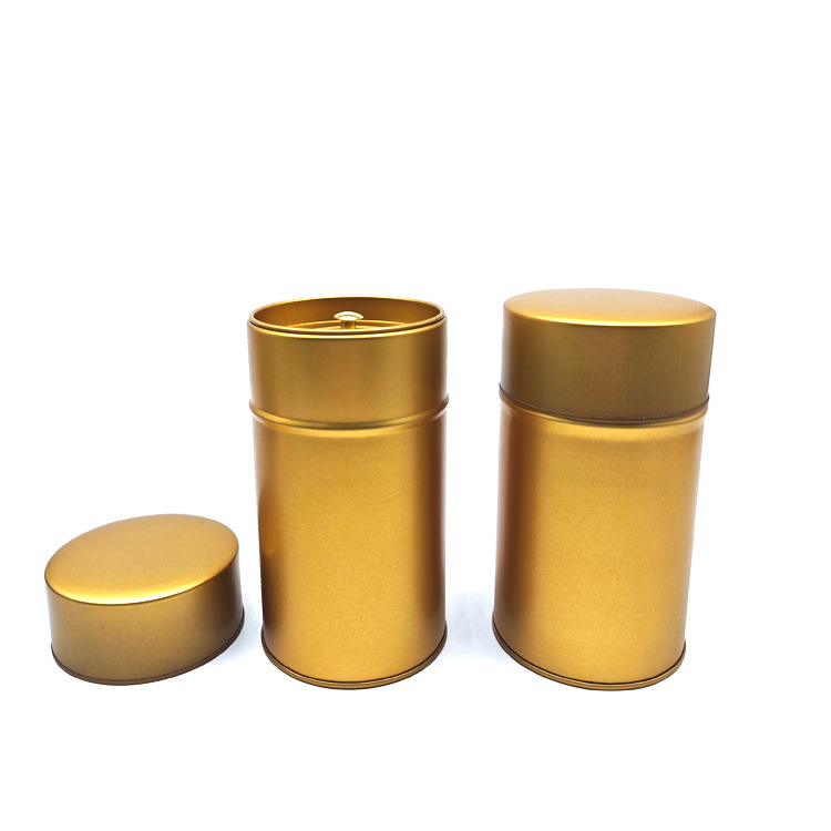 In stock high quality lid tea pot tinplate round pot round Taiwan Oolong tea iron box iron pot