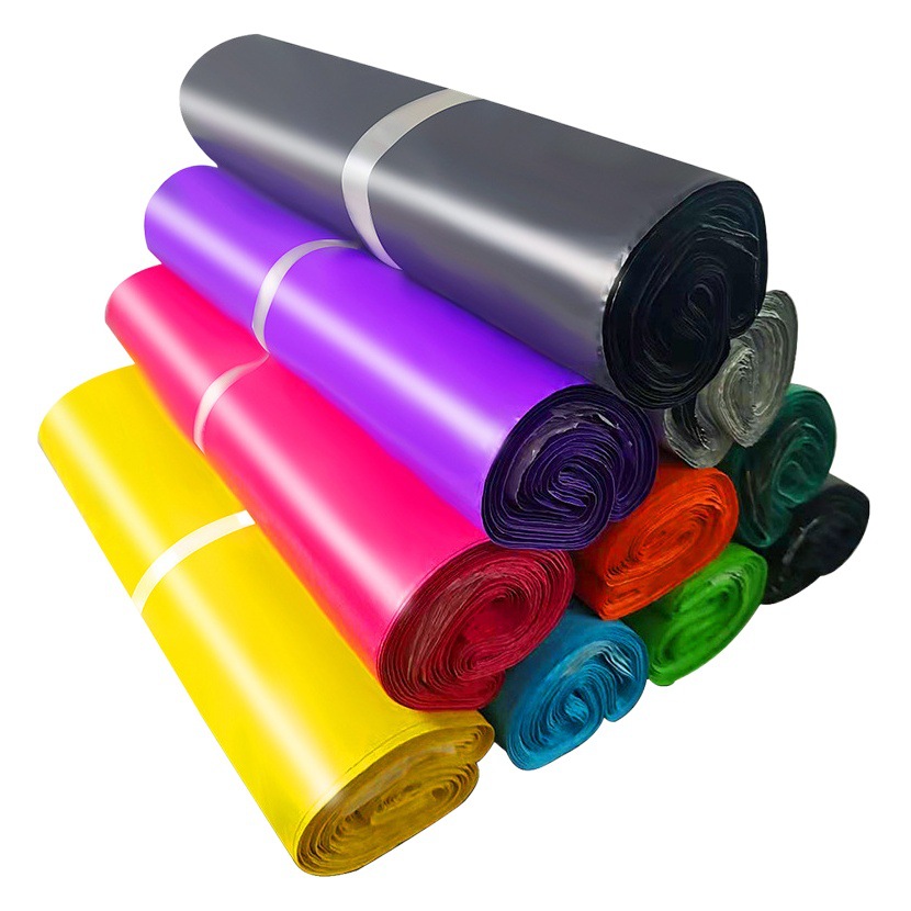 Spot white express bag wholesale express packaging bag waterproof logistics parcel packing bag color mail order bag