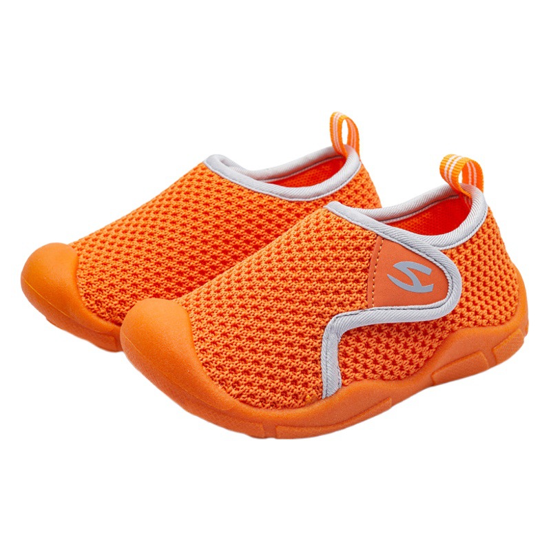 Habi Bear Children's Shoes Spring New Baby Shoes for Boys and Girls Breathable Mesh Soft Bottom Indoor Toe Beach Shoes Dropshipping
