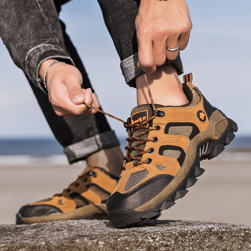 Cross-border New Hiking Shoes Men's Large Size 47 Low-top Breathable Non-slip Wear-resistant Travel Shoes Outdoor Camping Hiking Shoes for Women