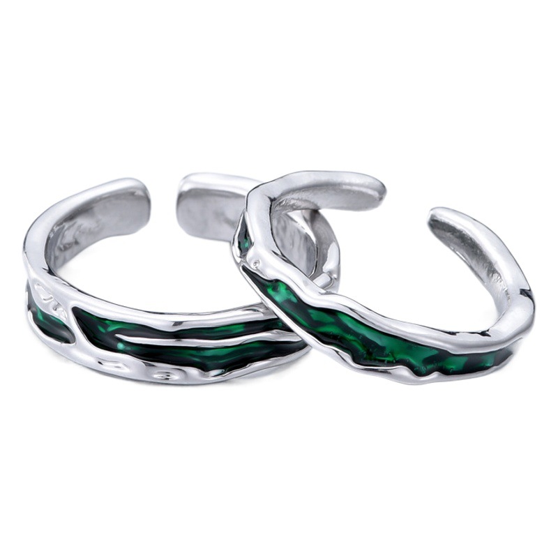 2022 New Original Silver Ring Cold Wind Opening Finger Ring Niche Design Simple Ring Ring