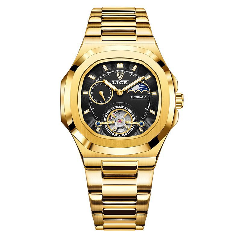 Picture of LIGE/LIGE Men's Watch Fashion Business Mechanical Watch Waterproof Multifunctional New Watch