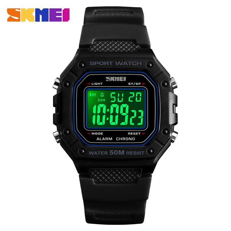 Skmei Moment Beauty Manufacturer Wholesale New Multifunctional Waterproof Outdoor Sports Men's Square Electronic Watch Student