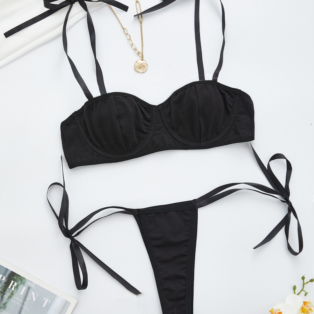 Meixiu underwear 2024 new cotton half cup quality supply with steel ring lace sexy low-cut bra set