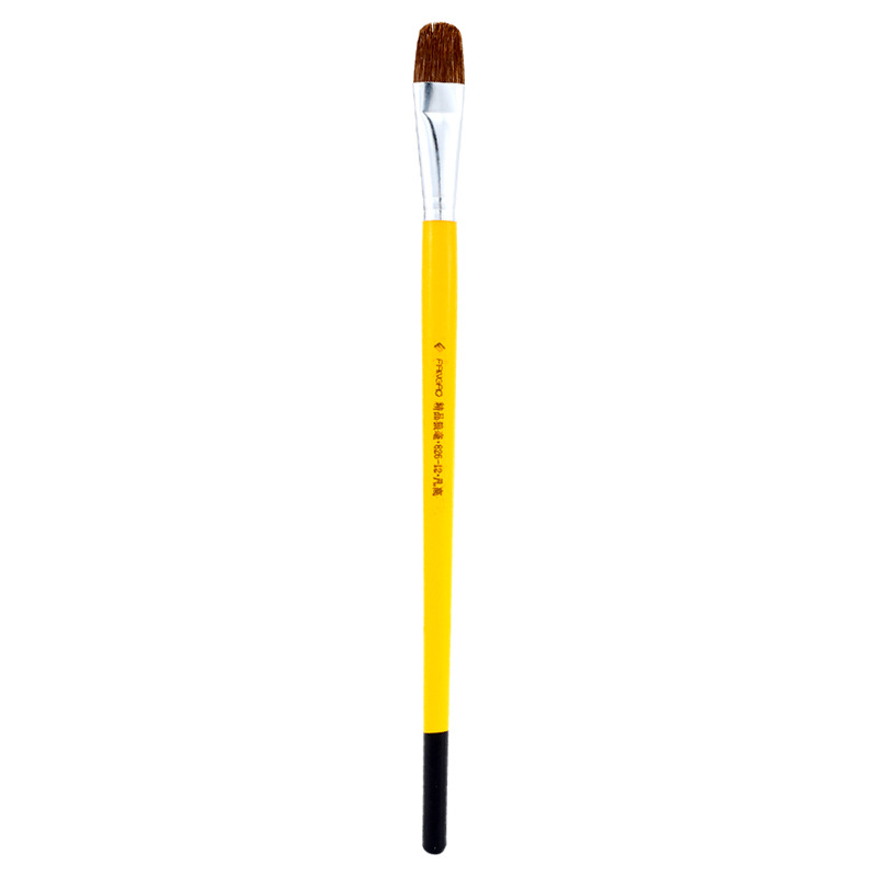 Picture of Wolf brush oil brush 6 sets of watercolor acrylic flat brush art painting tools gouache paint brush
