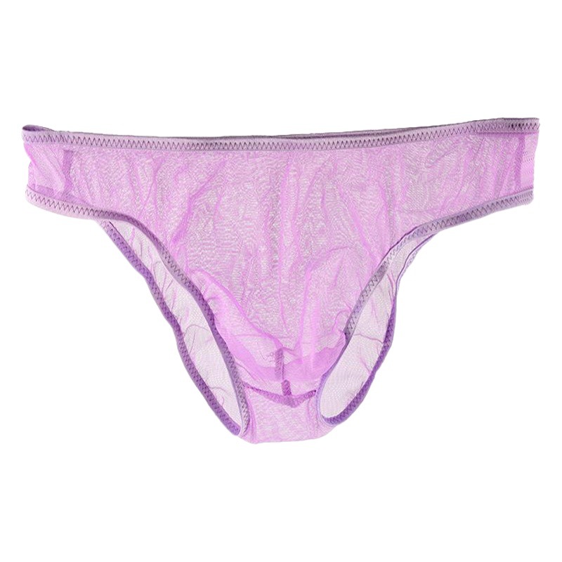 Ye Zimei sexy underwear a generation of hair briefs men's ultra-thin all-transparent one-piece seamless mesh underwear