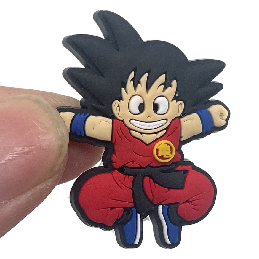 Dragon Ball Series Cartoon Cave Shoes Flower Shoes Buckle Amazon Explosions PVC Soft Rubber Cave Shoes Accessories Accessories