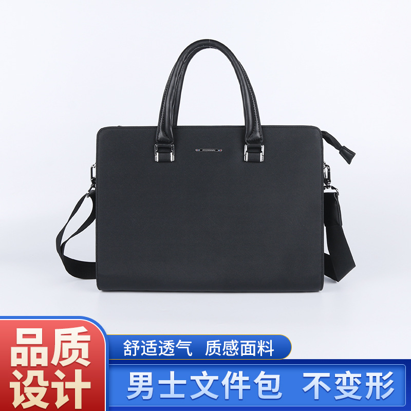 Wholesale Zhongmai 9909 Men's Office Meeting Bag Laptop Bag New Gift Special Briefcase