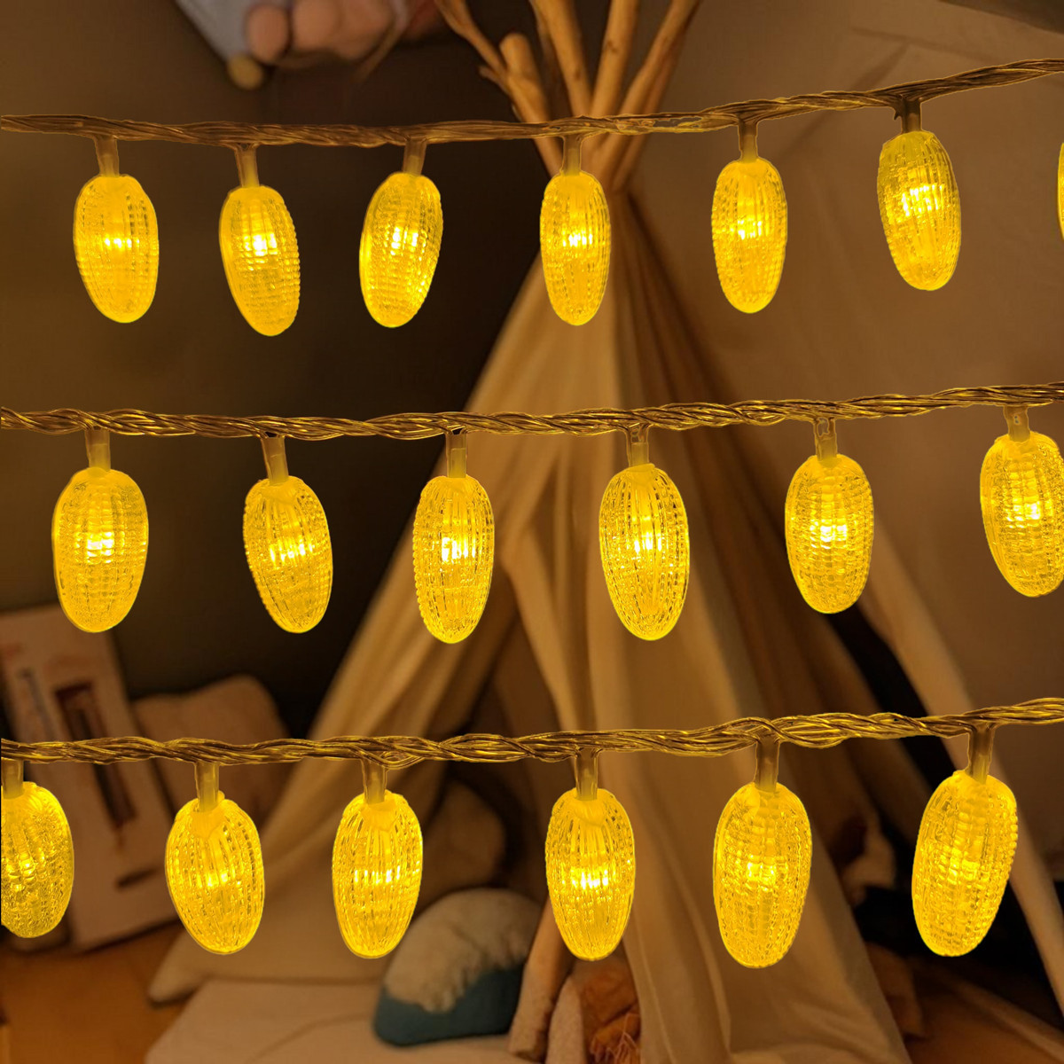 LED Corn Small Colored Light String Light Children's Room Decoration Atmosphere Light Bar Holiday Party Birthday Bedroom Layout