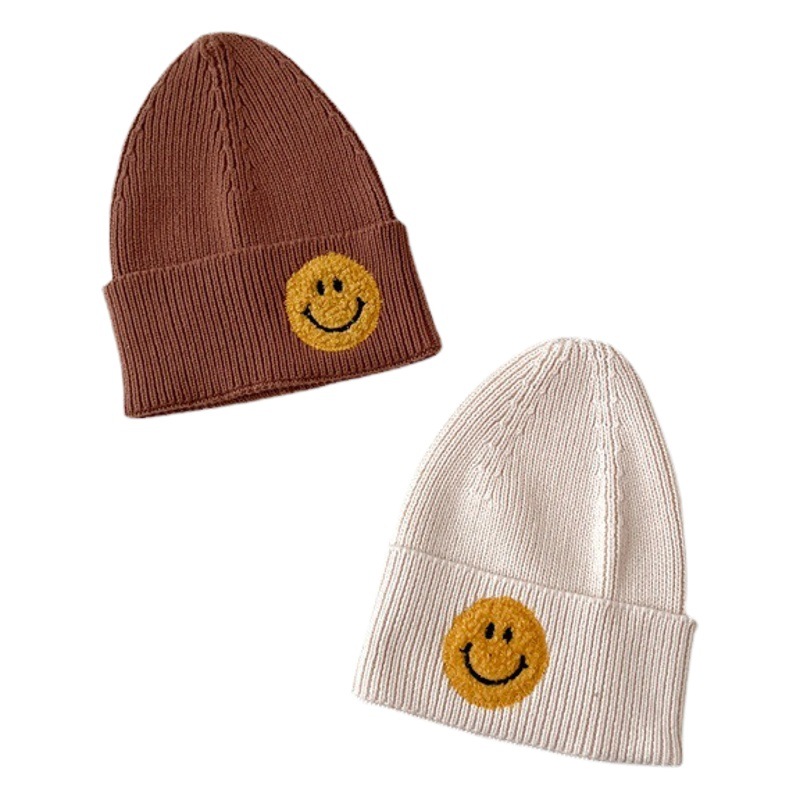 ins2024 autumn and winter hat new boys and girls baby infant 3 months -4 years old cotton knitted hat