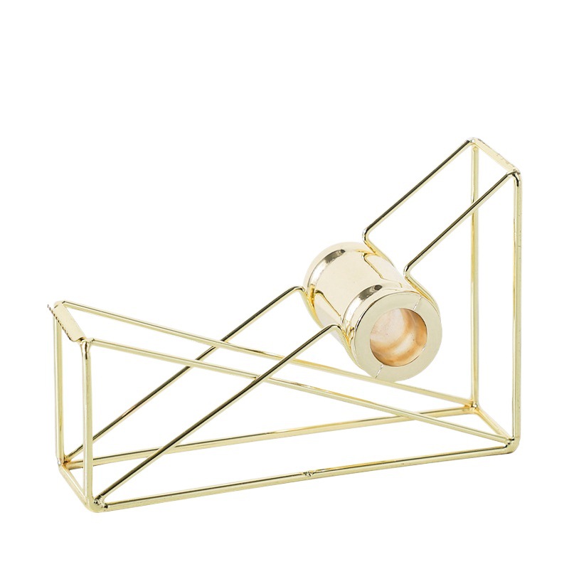 Mingqiang Nordic style cross-border rose gold tape machine tape cutter transparent tape holder office desktop supplies