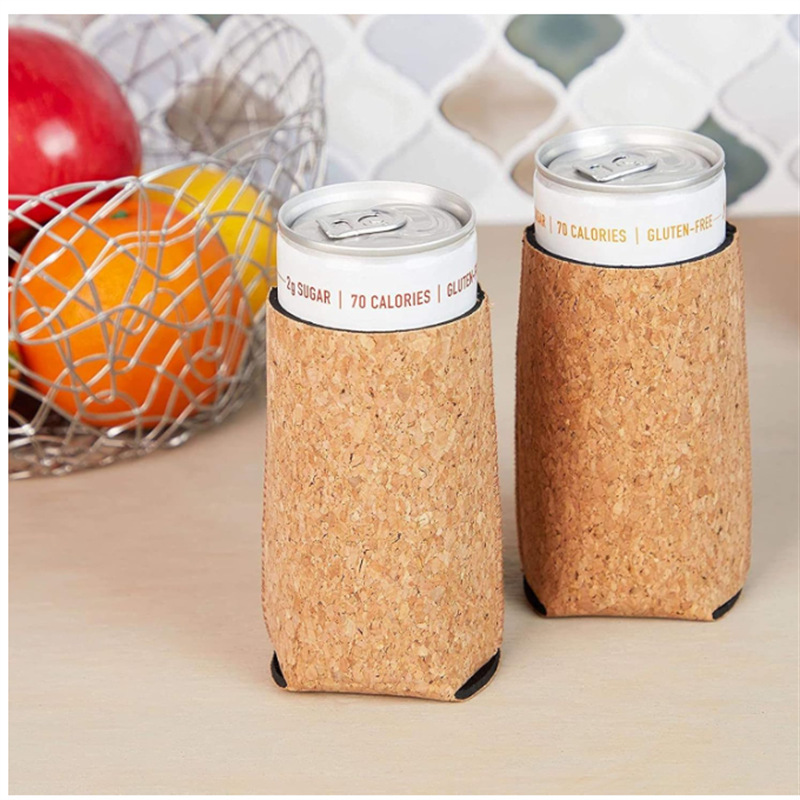 Picture of Ready-Made Heat-Insulating and Anti-Scalding Cork Can Sleeve, Anti-Fall, Simple Design, for 330ml Cola Bottles