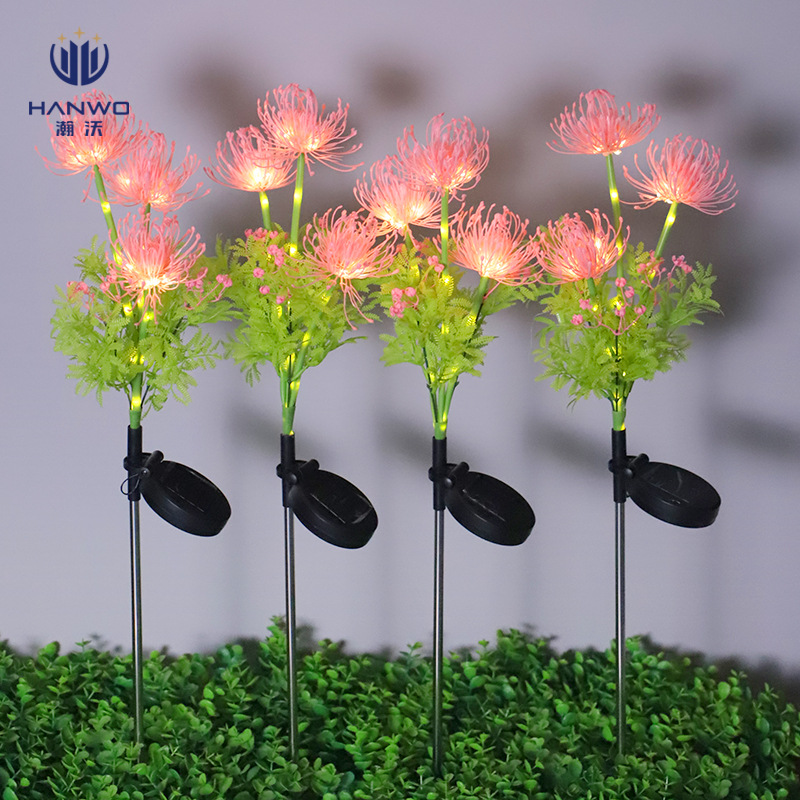 Picture of Strictly select solar outdoor lamp courtyard garden waterproof other shore flower floor lamp terrace lawn decoration simulation lantern
