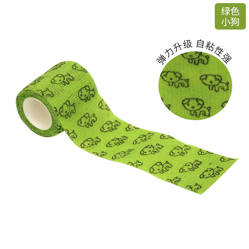 Picture of Spot self-adhesive bandage pet dog bandage finger bandage non-woven elastic elastic outdoor camouflage bandage