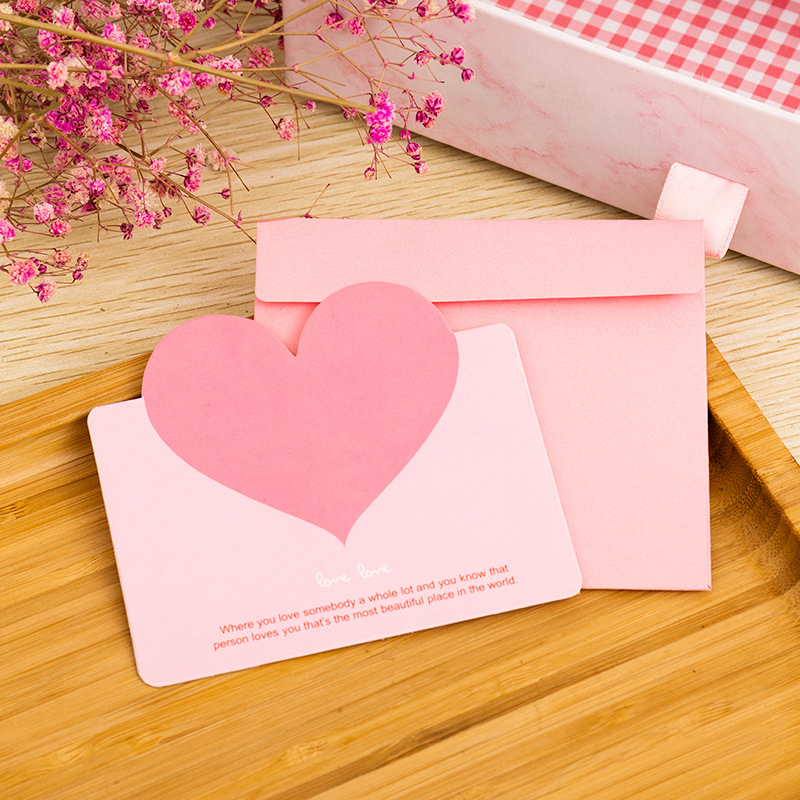 Picture of Cross-border South Korea Creative Universal Love Greeting Card Christmas Valentine's Day Small Card Birthday Tanabata Blessing Message Card