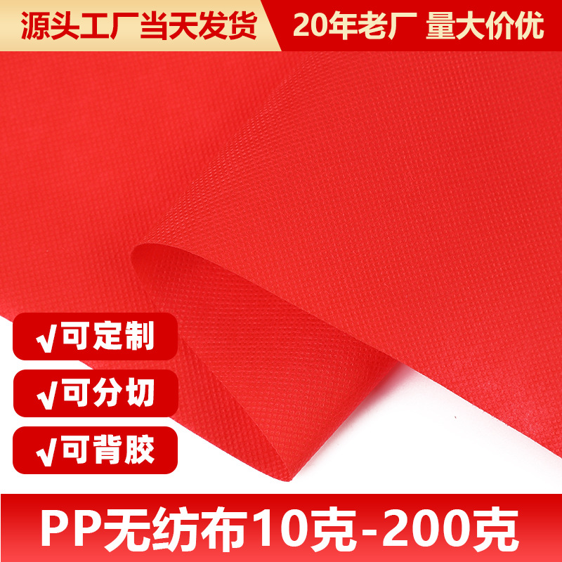Manufacturer's Ready Stock 60G/80G Pp Non-Woven Fabric Wedding Carpet Fabric, Can Be Cut, Can Be Printed, Customizable Printing