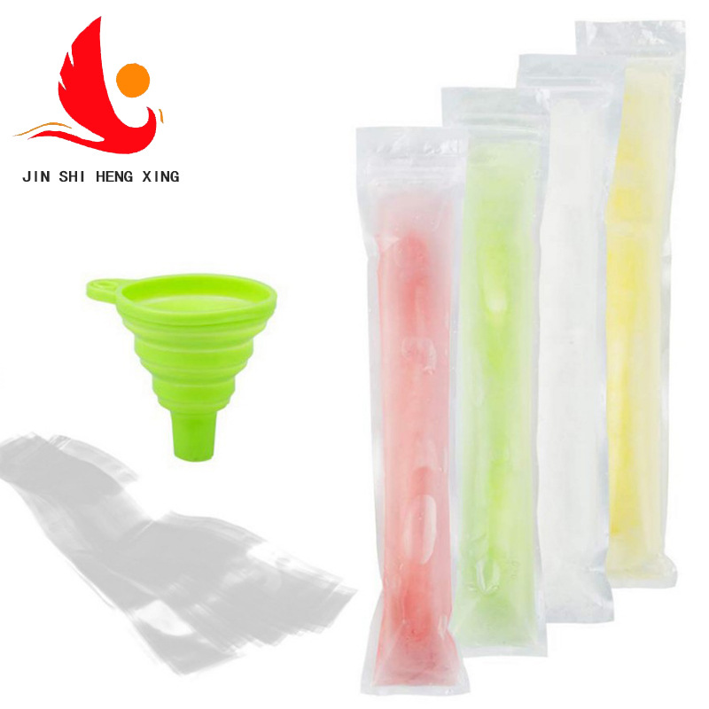 Handmade Popsicle Bags Food Grade Self-sealing Bags Frozen Ice Bar Bags Liquid Popsicle Bags in stock