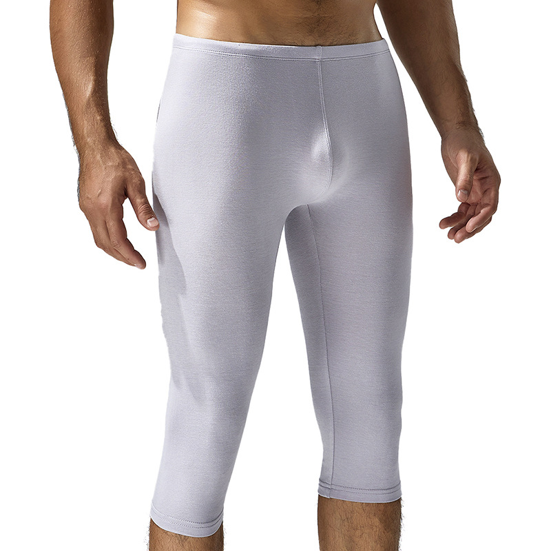 TAUWELL special sports pants fitness men's sports tights basketball cropped leggings breathable running pants