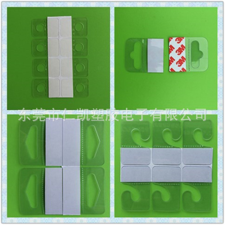 Hanging card pet hook round hole hanging strip pvc hook aircraft hole hook in stock supply plastic hook