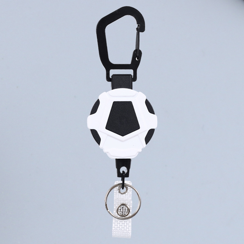 Picture of Autumn Rain Easy Pull Telescopic Buckle Wire Rope High Rebound Telescopic Keychain Hanging Ring Anti-lost Anti-theft Buckle Metal Quick Loading Ring